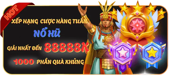 Trò chơi nổ hũ với biểu tượng may mắn và giải thưởng lớn